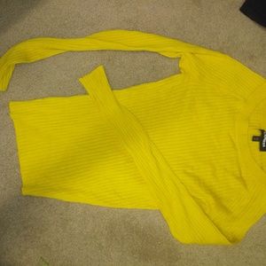 Express yellow long sleeve